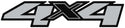 Chevy/GMC 4x4 Decal #3122 2008-2013