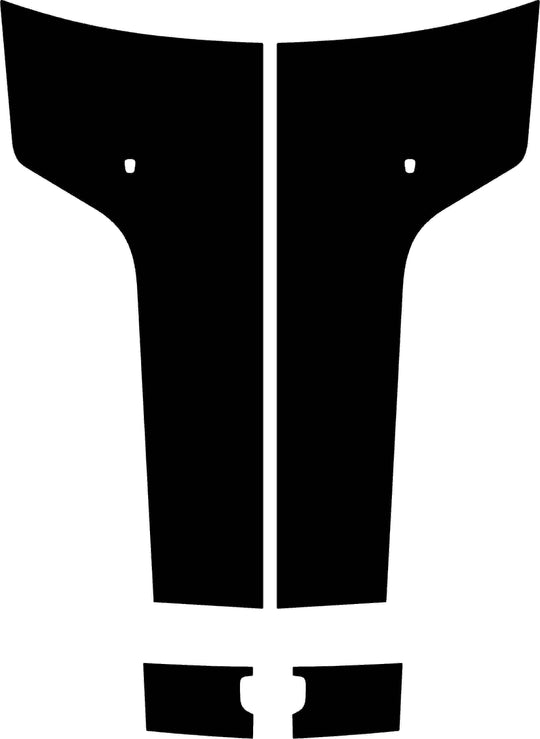 Dodge Challenger RT Hood Stripes Decal 2008-2014 #3139