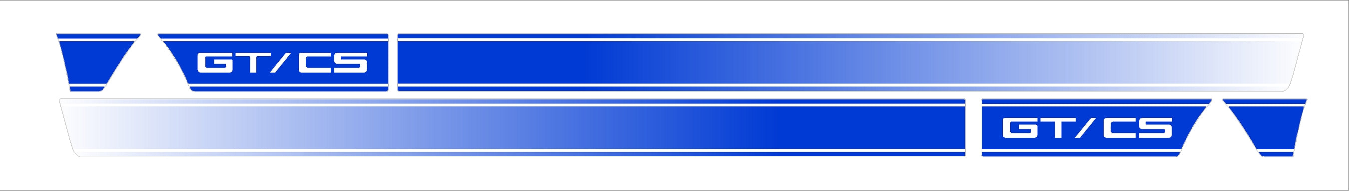 Ford Mustang GT/CS Faded Side Stripes 2007-2009 #3168 | Car Pretty Inc.