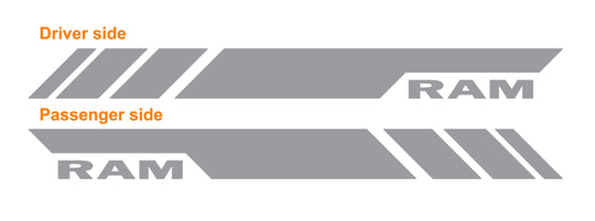 Ram 1500 Quad Cab Rocker Stripes Decal #3474