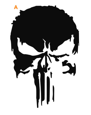 Buy white Punisher Skull Design #3537