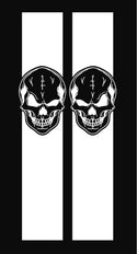 #3707 Vetrical Boxside decals with SKULL design