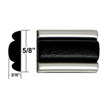 502-26  Side Molding Universal 5/8" (Black)