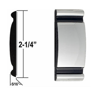9001-32  Truck Molding (Chrome with Black Accents)