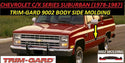 9002-32  Truck Molding  (Black with Chrome Accents)