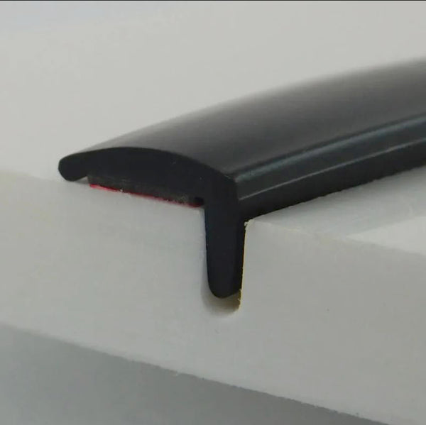 RRT32-02-50  L-Style Door Edge Black (3M Acrylic Adhesive)